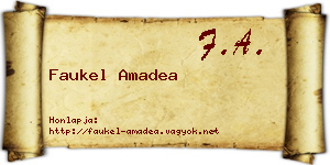Faukel Amadea névjegykártya